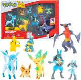 Pokémon-Figurenset 8er-Pack – 5–11 cm große Figur – Garchomp, Pikachu, Evoli, Lucario, Riolu, Munchlax, Glaceon & Leafeon – Neu 2023 – Offizielle Spielzeug-Actionfiguren Naty Shop Standardtitel