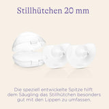Lansinoh Stillhütchen 20 Mm (Größe 1), 2 Stück inkl. Aufbewahrungsbox - Angenehmes Tragegefühl - Trotz Anlegeschwierigkeiten Weiter Stillen Zubehör Essen und Stillen Bebe Naty Shop