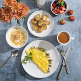 Zen Buffet Porzellan-Geschirrset, Service für 6 (30 Teile), Weiß (Tassen)
