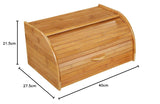 54118 Brotkorb, Bambus 40 x 26 x 20 cm, braun, 40,5 x 27,5 x x 21,5 cm Frischhaltedosen Naty Shop