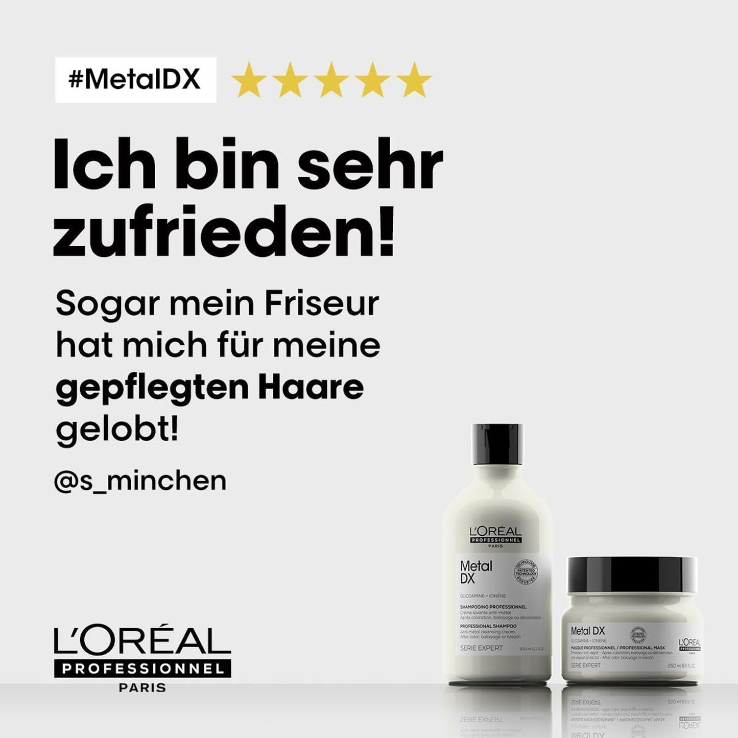 L'Oréal Professionnel Für gefärbtes Haar, Strahlende Farben und Glanz, Expert-Reihe, Metal DX Hair Mask Naty Shop