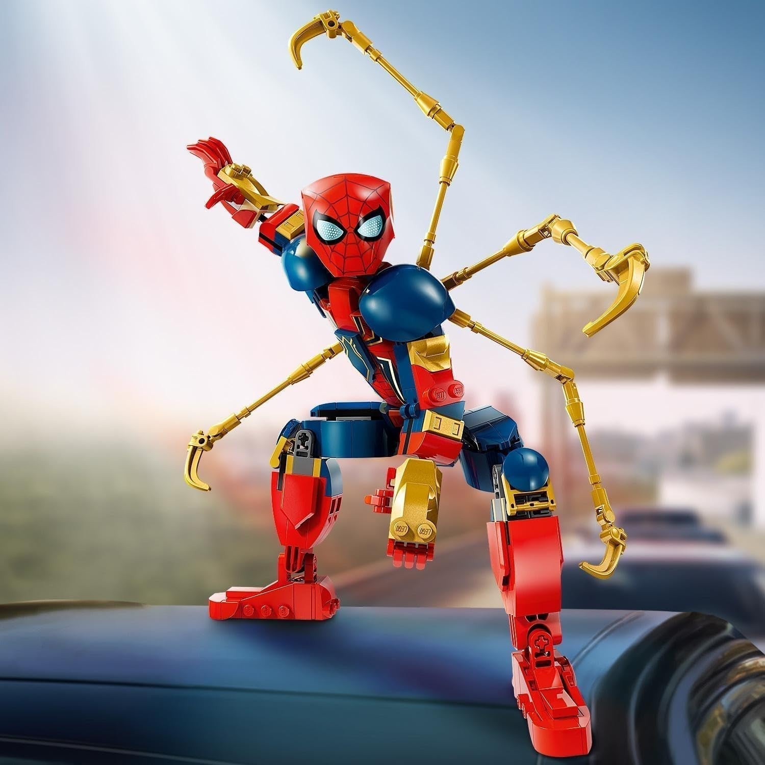LEGO Marvel Iron Spider-Man Bausteine, Superhelden-Actionspielzeug für Kinder ab 8 Jahren, Jungen und Mädchen, Rüstungsset, baubares Modell, Avengers, Geschenkidee für Marvel-Filmfans, 76298 Bausets. Beuche den LEGO-Store