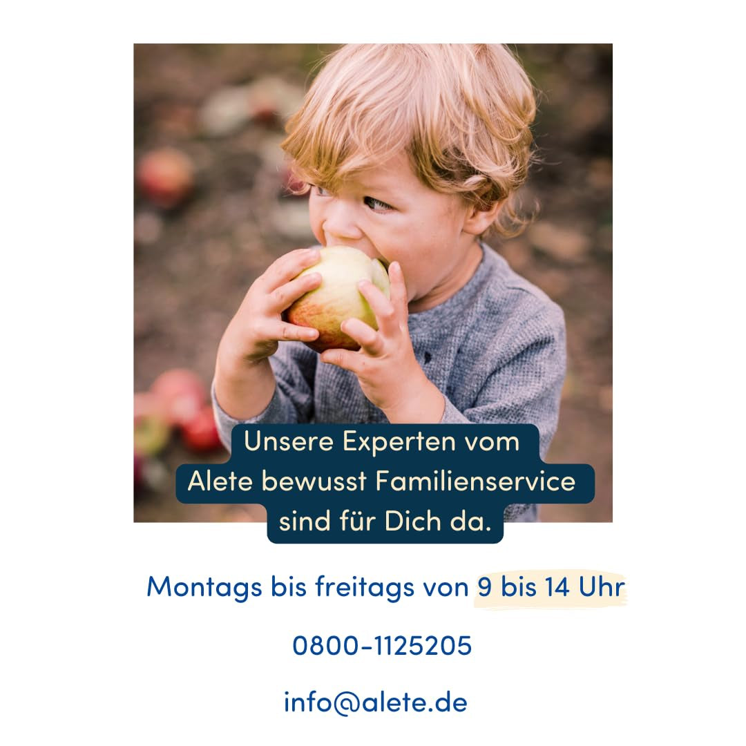 Alete Bio-Schnittpasteten mit Vollkorn und Apfel 6 x 22 g