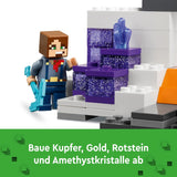 LEGO Minecraft Badlands Mine Videospiel-Bergbauspielzeugset für Jungen und Mädchen ab 8 Jahren. Lustige Bausteine, Abenteuerset, Geburtstagsgeschenk 21263. Bausets. Besuchen Sie den LEGO-Store