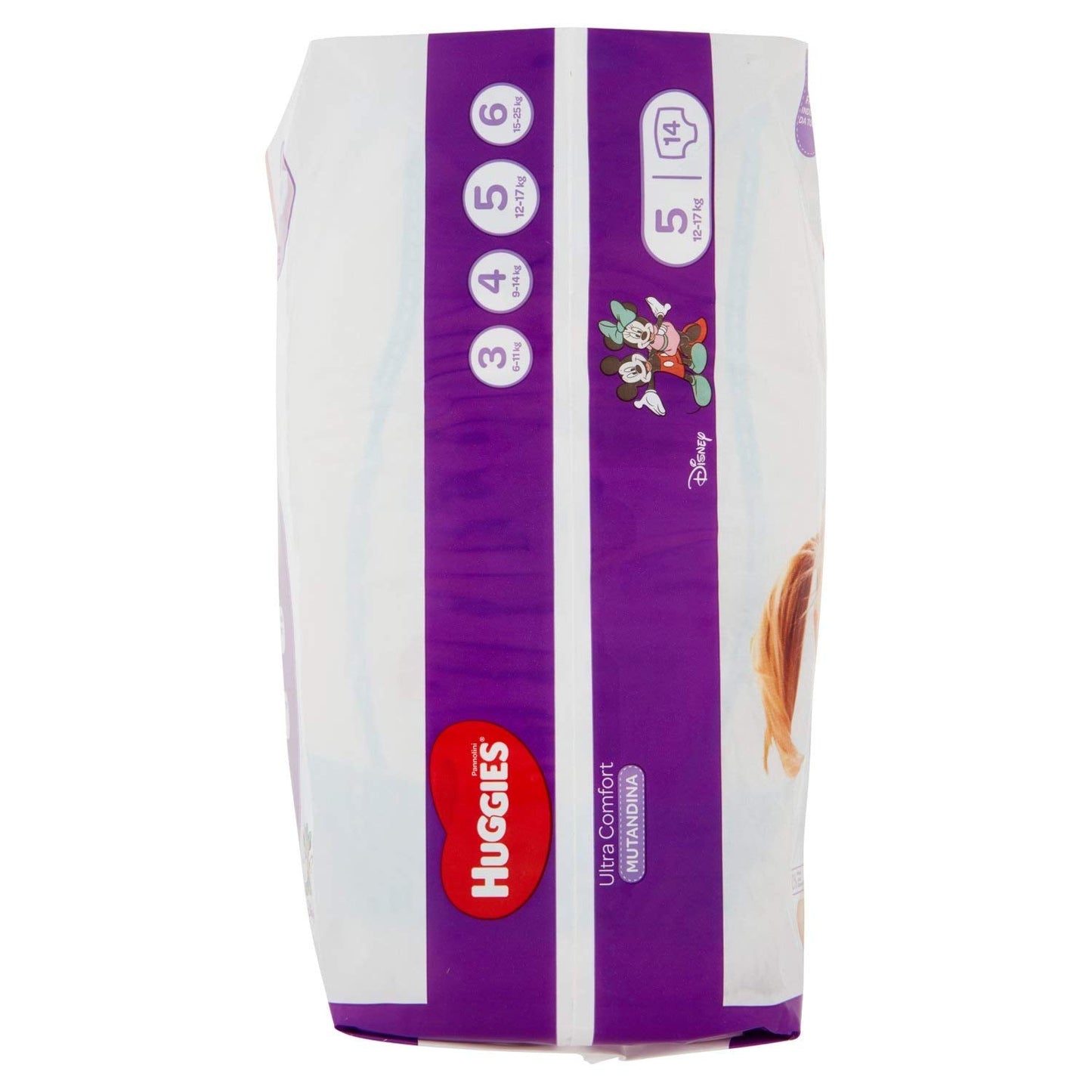 Huggies PANNOLINI Mutandina Einwegwindel, Jungen/Mädchen, 12 kg, 17 kg, mehrfarbig, 14 Stück (S)
