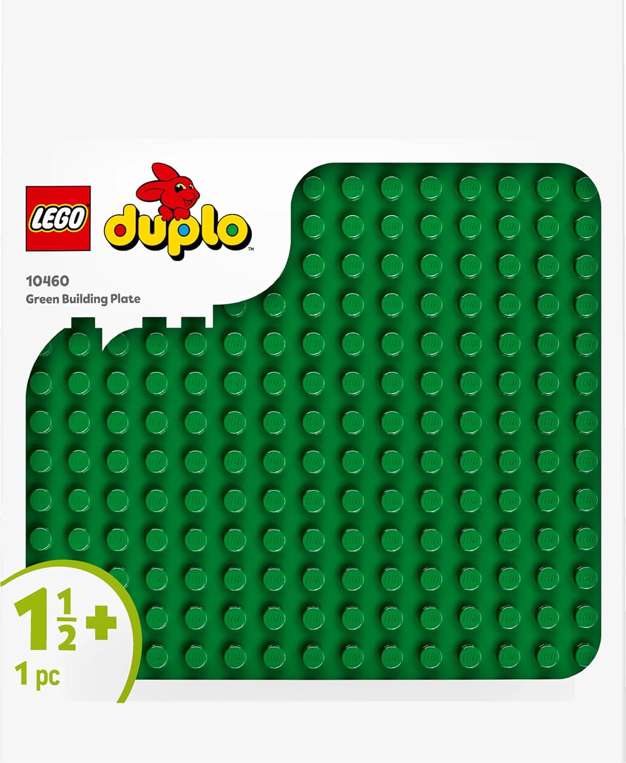 LEGO DUPLO Bauplatte in Grün, Bauspielzeug für Kleinkinder ab 18 Monaten, Zum Ausstellen von Modellen, Ermöglicht Vorschulkindern kreatives Bauen und fantasievolles Spielen, Lernspielzeug 10460 Bausets Besuchen Sie den LEGO-Store