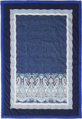 BASSETTI karierte Baumwolle SABBIONETA Farbe BLAU B3 Größe 135X190 Bettdecken und Steppdecken Naty Shop Blau 135X190