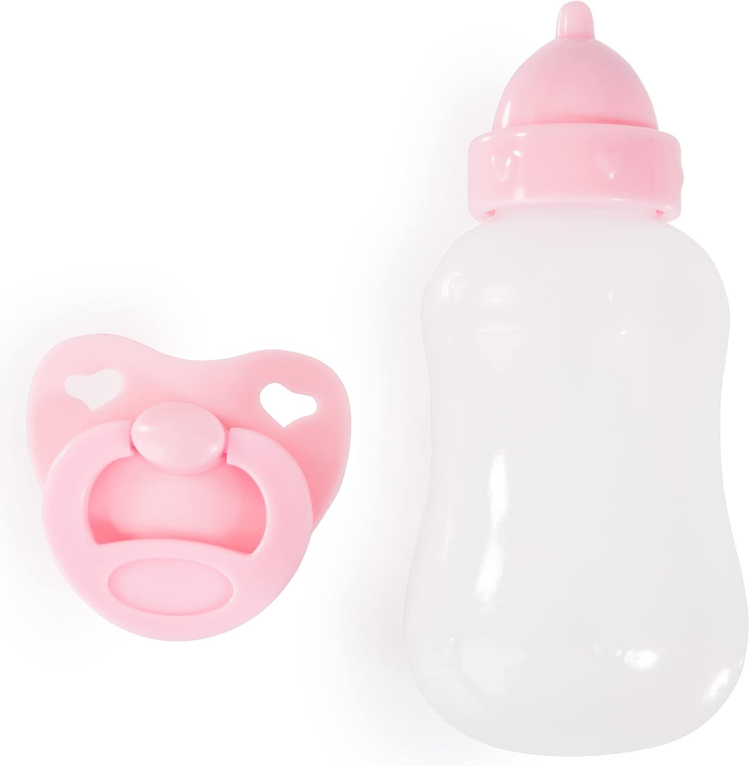 Bayer Design 93822AA Babypuppe Anna, spricht 24 Babylaute, weicher Körper, Schlafaugen, Schnuller, Flasche, 38 cm, rosa, Small