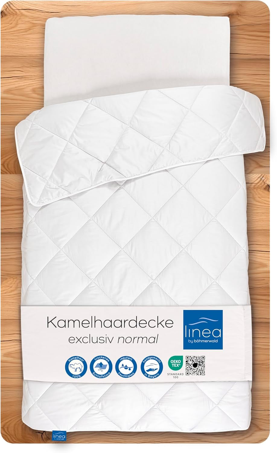 Quilt Exclusive, Kamelhaar, weiß, 200 x 200 cm Naty Shop Steppdecken und Steppdecken 200 x 200 cm