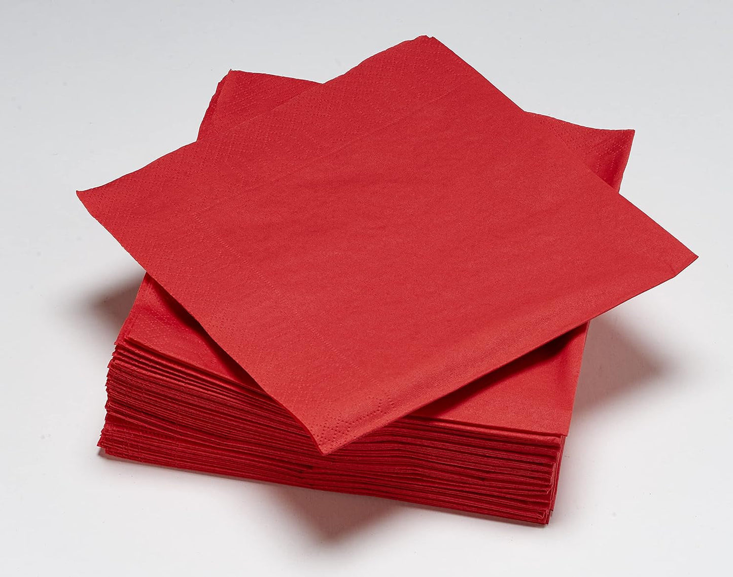 50 Taschentücher, Baumwolle, 33 x 33 cm, 2-lagig, FSC-Rot, Zellulose, 33 x 33 cm (3er-Pack)