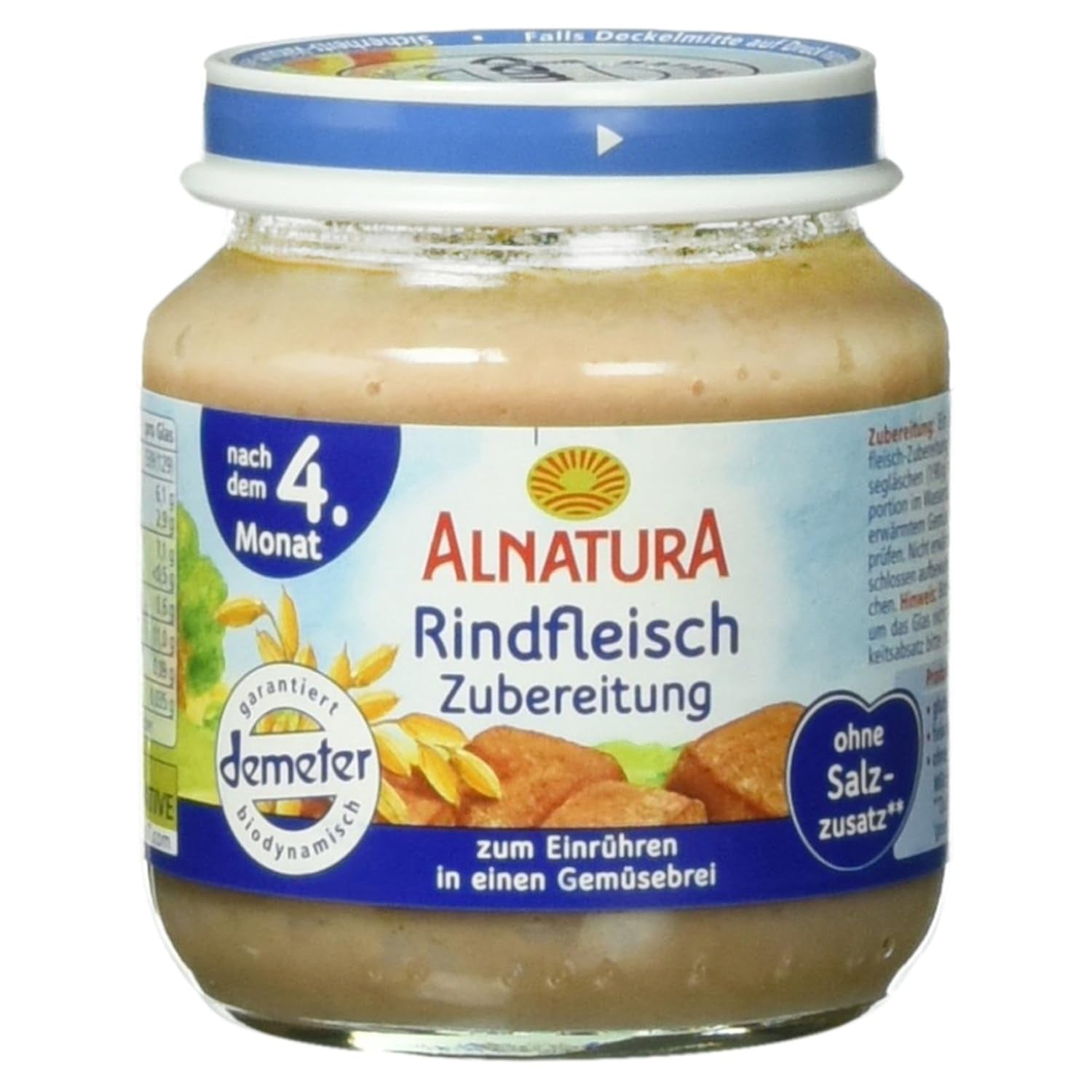 Hergestellt aus Bio-Rindfleisch, 125 g