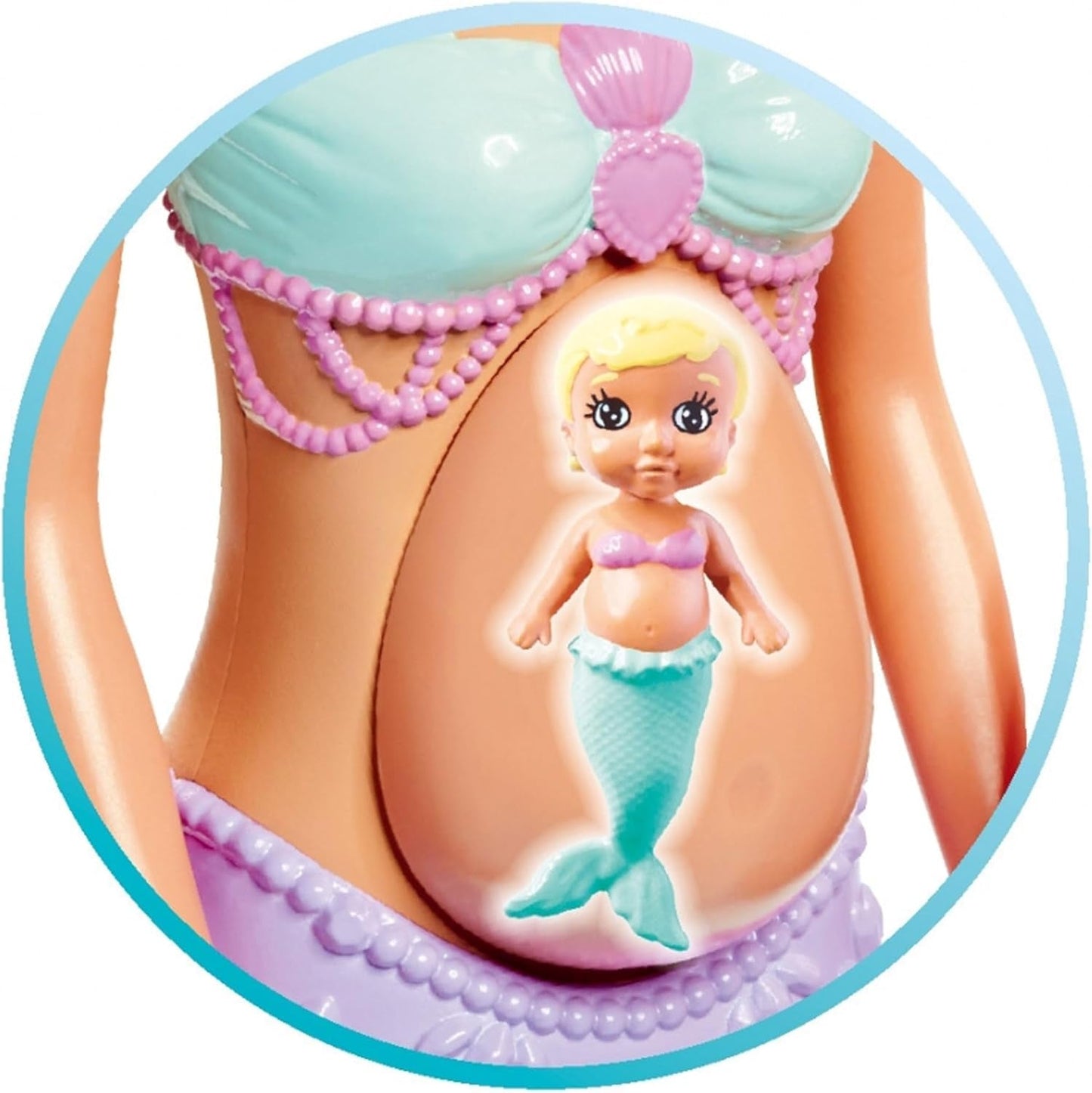Simba 105733524 – Steffi Love Meerjungfrauenfamilie, schwangere Meerjungfrauenpuppe mit Kevin als Meerjungfrau, mit Babybett, 29 cm große Ankleidepuppen, Spielpuppen, für Puppen ab 3 Jahren Naty Shop