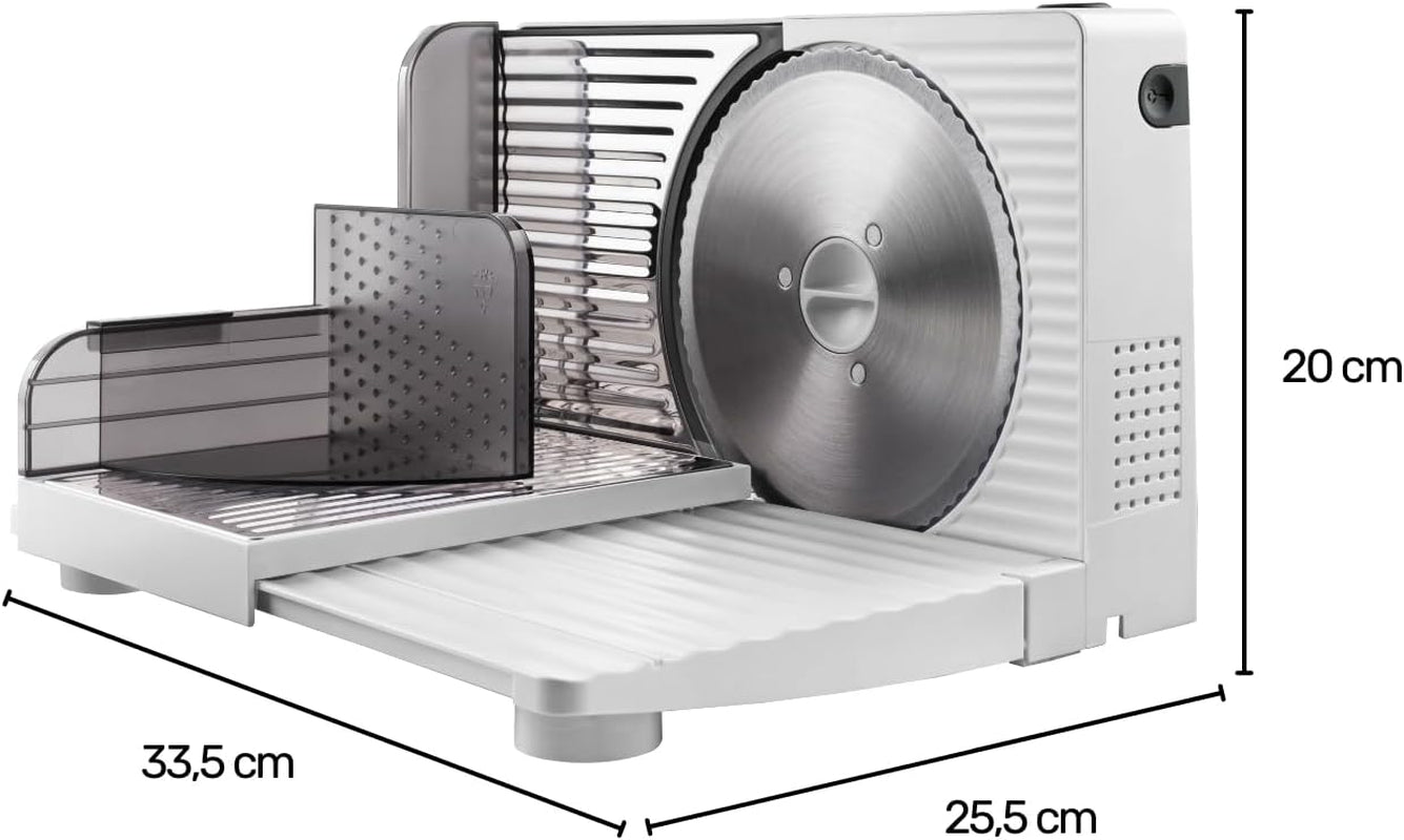 Cutmaster Compact, Allesschneider, Edelstahl, 100 W Aktenvernichter und Allesschneider Naty Shop