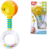 Simba 104010060 – Rassel ABC leuchtend, leuchtet beim Schütteln, 14 cm, Spielzeug für Babys, Rassel für Babys, Erstausstattung, ab 3 Monaten, gelb Jucarii Bebe Naty Shop