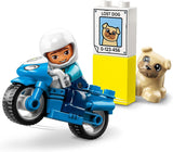 LEGO 10967 DUPLO Polizeimotorrad, Polizeispielzeug für Kleinkinder ab 2 Jahren, Ideales Spielzeug für die motorischen Fähigkeiten von Babys, Spielzeugmotorrad Bausets Besuchen Sie den LEGO-Store