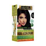 Indus Valley Natural Damage Free Gel-Haarfarbe | Ammoniakfrei, vegan und tierversuchsfrei | Bis zu 100 % Grauabdeckung, langanhaltende Ergebnisse | Helles Kastanienbraun 5,0 (20 Gramm + 200 ml) Haarfärbemittel Naty Shop Black