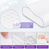 BDTFO Nackenschmerzen, Memory-Schaum-Kissen, orthopädisches Nackenkissen, Nackenstütze für Rücken, Bauch, Seitenschläfer, mit waschbarem, atmungsaktivem Reißverschlussbezug, Nackenkissen, orthopädische Nackenkissen, Naty Shop