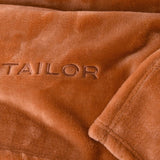 TOM TAILOR Wellsoft Decke, 150 x 200 cm, 100 % Polyester/ Wellsoft, bestickt mit Logo, WELLSOFT BLANKET Orange (Warm Coral) Decken und Steppdecken Naty Shop