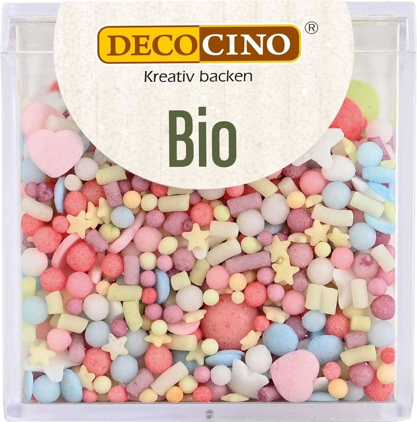 DECOCINO Bio-Dextrose-Vegan-Zuckerstreusel, 60 Gramm Streusel Naty Shop