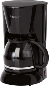 Clatronic® Espressomaschine | Automatische Espressomaschine für 12-14 Tassen (ca. 1,5 Liter) | Espressomaschine mit Filter und Anti-Tropf-System | 900W | Espressor KA 3473 Schwarz