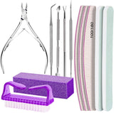 FANDAMEI Maniküre-Set, Buffer Für Nägel, Nagelfeile 100/180, Nagelfeilen Für Gelnägel, Nagelhautschieber, Buffer Für Gelnägel, Feilen Für Gelnägel, Nagelzange, Nagelfeilen Set, Maniküre & Pediküre Set