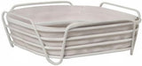 Blomus -DELARA- Brotkorb Größe L, quadratisch, abnehmbare Stofftasche, elegantes Design, 26 x 26 cm, Farbe Moonbeam (64075) Frischhalteboxen Naty Shop