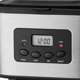 Clatronic® Kaffeemaschine mit Timer, 1,5-Liter-Karaffe für 12-14 Tassen Kaffee, 24-Stunden-LCD-Timer, Warmhaltefunktion, Anti-Tropf, herausnehmbarer Filter, Display und Kontrollleuchten, 900 W – KA 3642