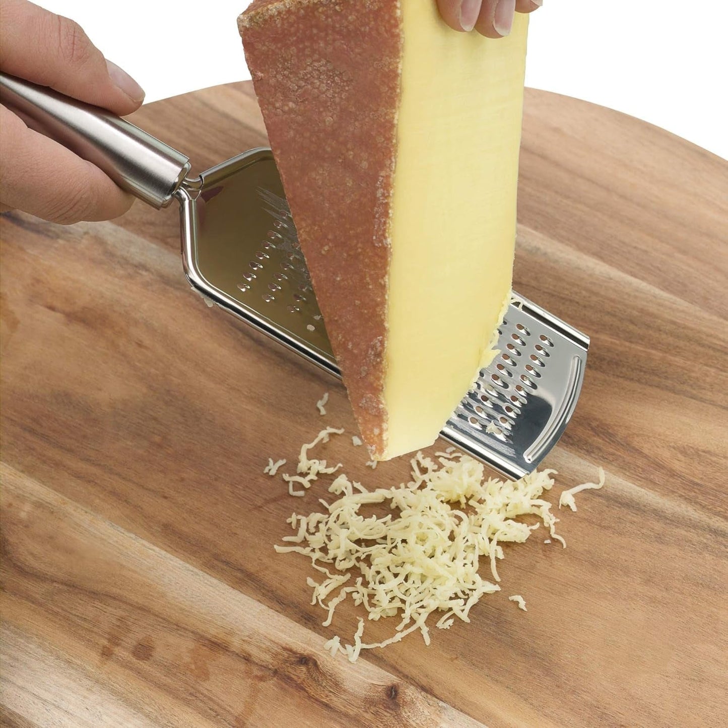 WMF Profi plus Käsereibe aus Edelstahl 25 cm, feine Rasierfläche Schäler Naty Shop