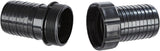 Schlauchverbinder Oase 2", schwarz - aus PVC-Material, zum Verbinden von Schläuchen mit 2", Durchmesser 50 cm