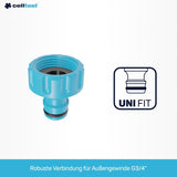 Cellfast Basic-Anschluss, blau, G3/4" (26,5 mm)