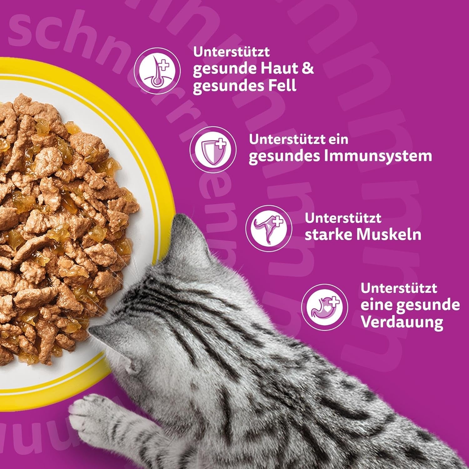 WHISKAS Nassfutter für Katzen in Gelee 120 x 85g Auswahl an Geflügel