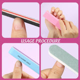 FANDAMEI 20 Stücke Buffer Für Nagel, Nagelfilen Für Gelnägel, Profi Nagelfeile 100/180, Polierfeile Fingernägel, Filen Für Gelnägel, Maniküre & Pediküre Set