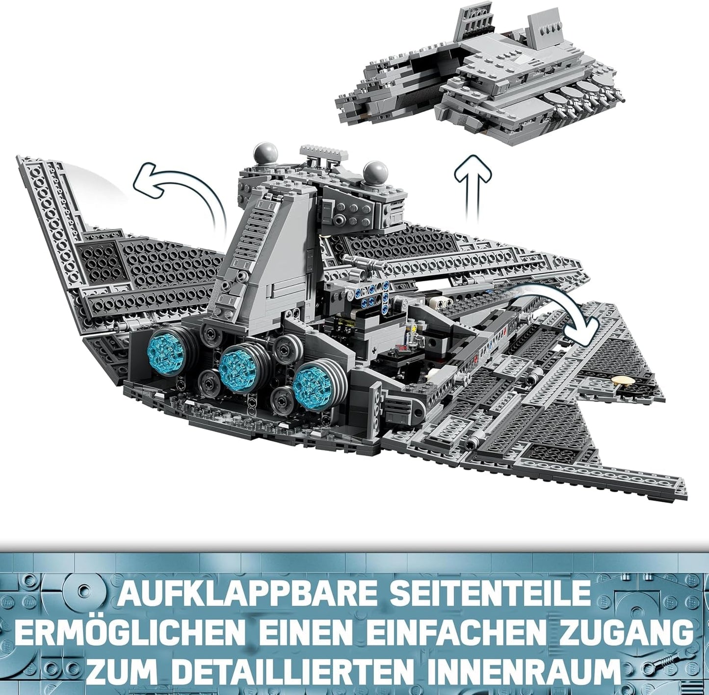 LEGO Star Wars Imperialer Sternenzerstörer, Raumschiff-Set, Bauspielzeug, Darth Vader und Cal Kestis Spielset, Geburtstagsgeschenk für Jungen, Mädchen und Fans 75394 Bausets Besuchen Sie den LEGO-Store