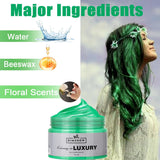 Grünes temporäres Haarwachs, Crazy Green temporäres Haarspray, waschbarer semipermanenter Schlamm, einmalige Haarfarbe, sofortige Styling-Haarpastenschlamm, natürliche Haarfarbe für Partys, Aktivitäten und Halloween Naty Shop Haarfärbemittel