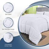 Utopia Bettwäsche FBA_B01JPECQF8 Doppelsteppdecke, weiß, Polyester, Twin Steppdecken und Steppdecken Naty Shop