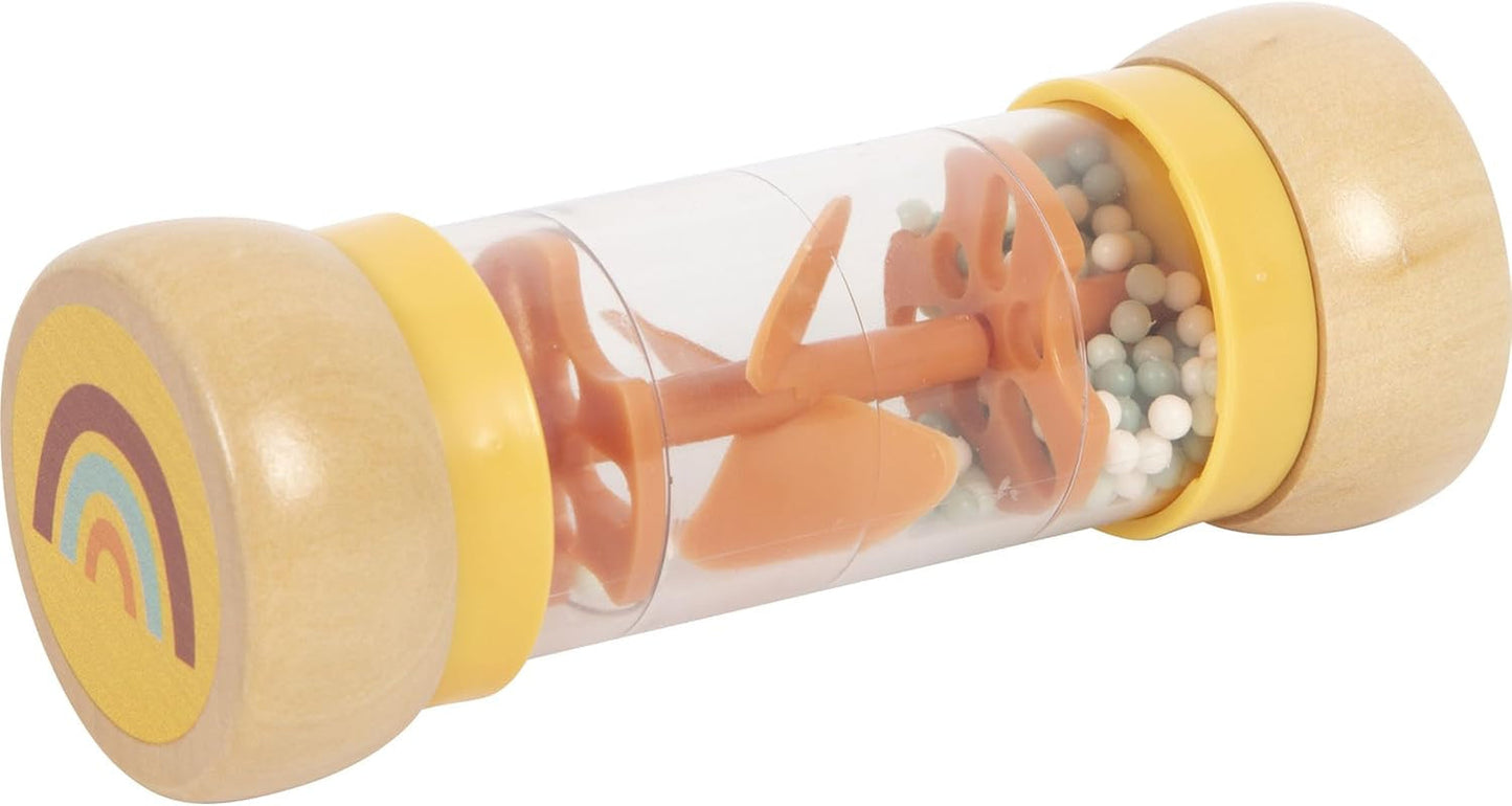 Small Foot Regenmacherrassel „Safari“, faszinierendes Sinnesspielzeug aus Holz, für Kinder ab 6 Monaten, 12458 Baby Toys Naty Shop