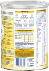 BEBA 2 - Folgemilch nach 6 Monaten, mit 5 HMO-Komplex, altersgerechter Proteingehalt, laktosefrei, palmölfrei, fischölfrei, Babynahrung, Babymilchpulver, 3er Pack (3 x 800g)