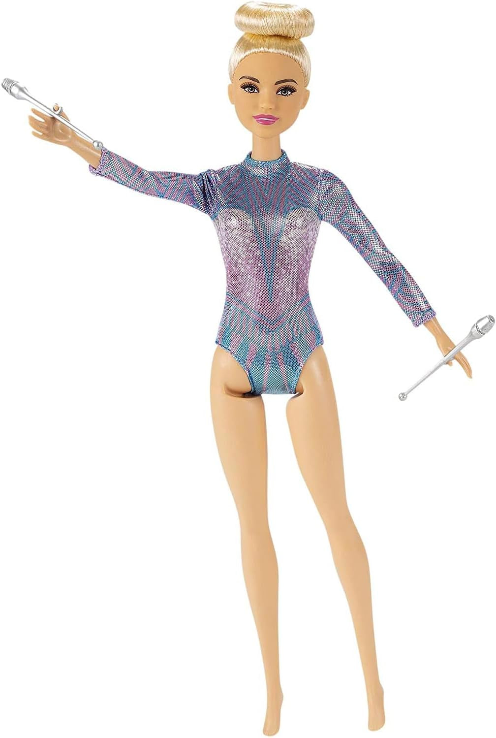 Barbie „You Can Be Anything“-Serie, blondes Haar, Zubehör für rhythmische Gymnastik, Puppe im Lieferumfang enthalten, Geschenk für Kinder, Spielzeug, ab 3 Jahren, GTN65