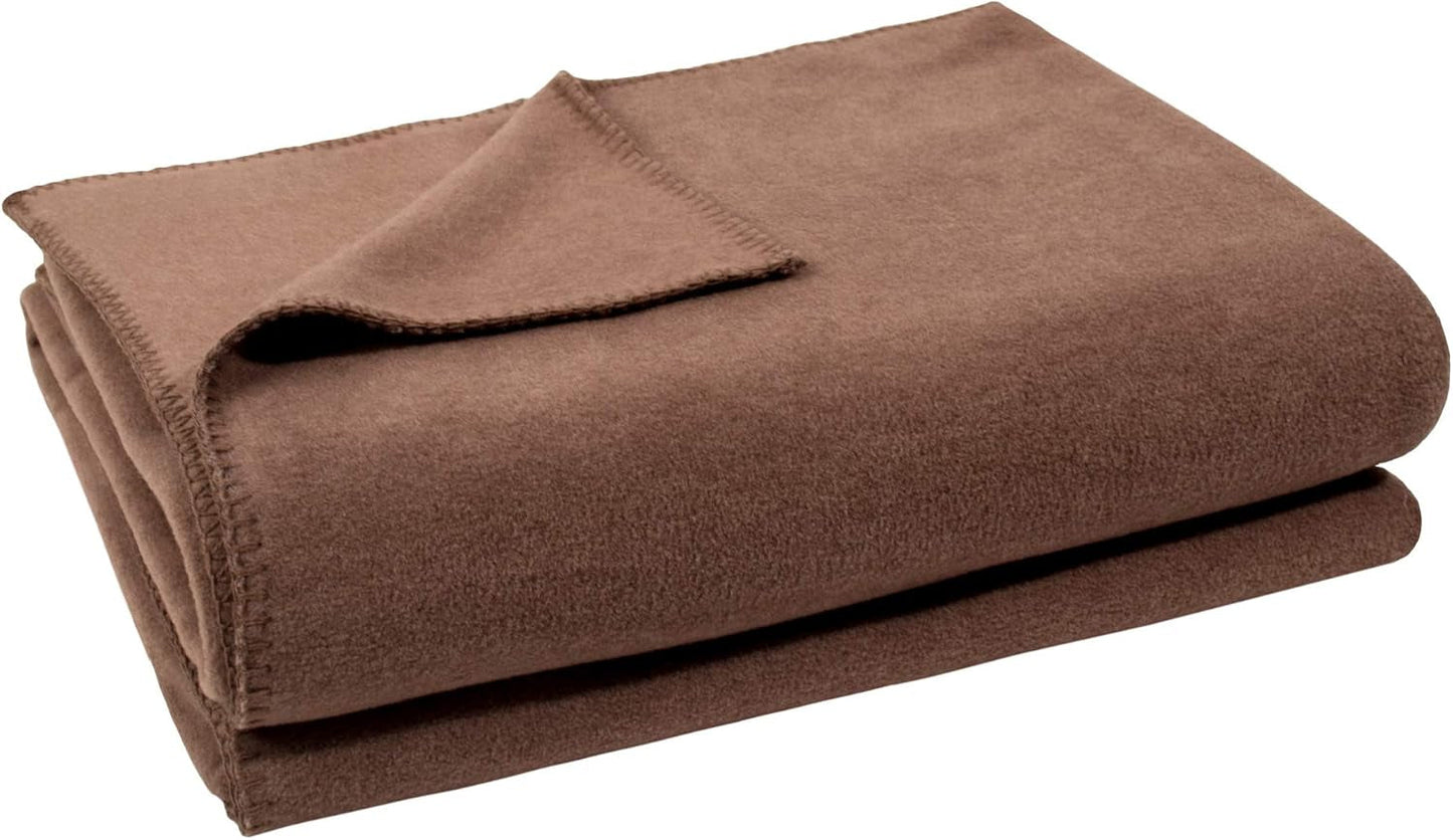 Zoeppritz Decke in der Farbe: Rot, aus 65 % Polyester, 35 % Viskose, Größe: 160 x 200 cm, 103291-235-160 x 200 Zoeppritz Betten und Decken seit 1828 840 Rauch 180 x 220 cm