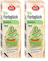 RUF Bio-Lebensmittelfarbe Zuckerwatte rosa mit Agavensirup zum Einfärben von Zuckerguss und zum Dekorieren von Kuchen, glutenfrei und vegan, 1 x 25g