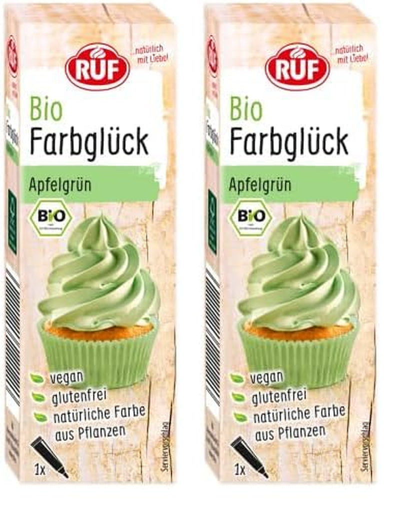 RUF Bio-Lebensmittelfarbe Zuckerwatte rosa mit Agavensirup zum Einfärben von Zuckerguss und zum Dekorieren von Kuchen, glutenfrei und vegan, 1 x 25g