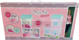 City Life - Villetta mit 3 Räumen und Zubehör Größe Spielset montiert 61 x 40 x 78 cm