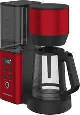 Digitale Espressomaschine mit Filter GRUNDIG KM8440, rot, 1000 W, 1,25 Liter