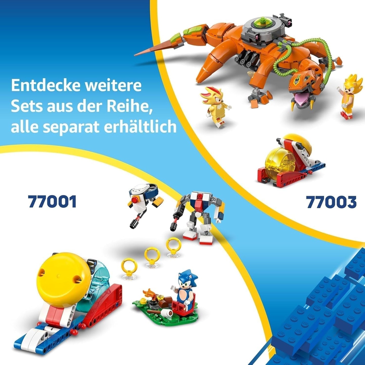 LEGO Sonic the Hedgehog Cyclone Vs. Metal Sonic – Mechs-Sammelspielzeug mit 2 Videospiel-Minifiguren – Geschenkidee für Jungen und Mädchen ab 8 Jahren und Teenager-Spielefans 77002 Bausätze Besuchen Sie den LEGO-Store