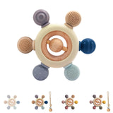 Baby-Beißring mit Schnullerkette – Zahnungshilfe – Babyspielzeug 0–6 Monate – Essentials für Neugeborene – BPA-freies Zahnungsspielzeug – Geschenkideen für Kleinkinder