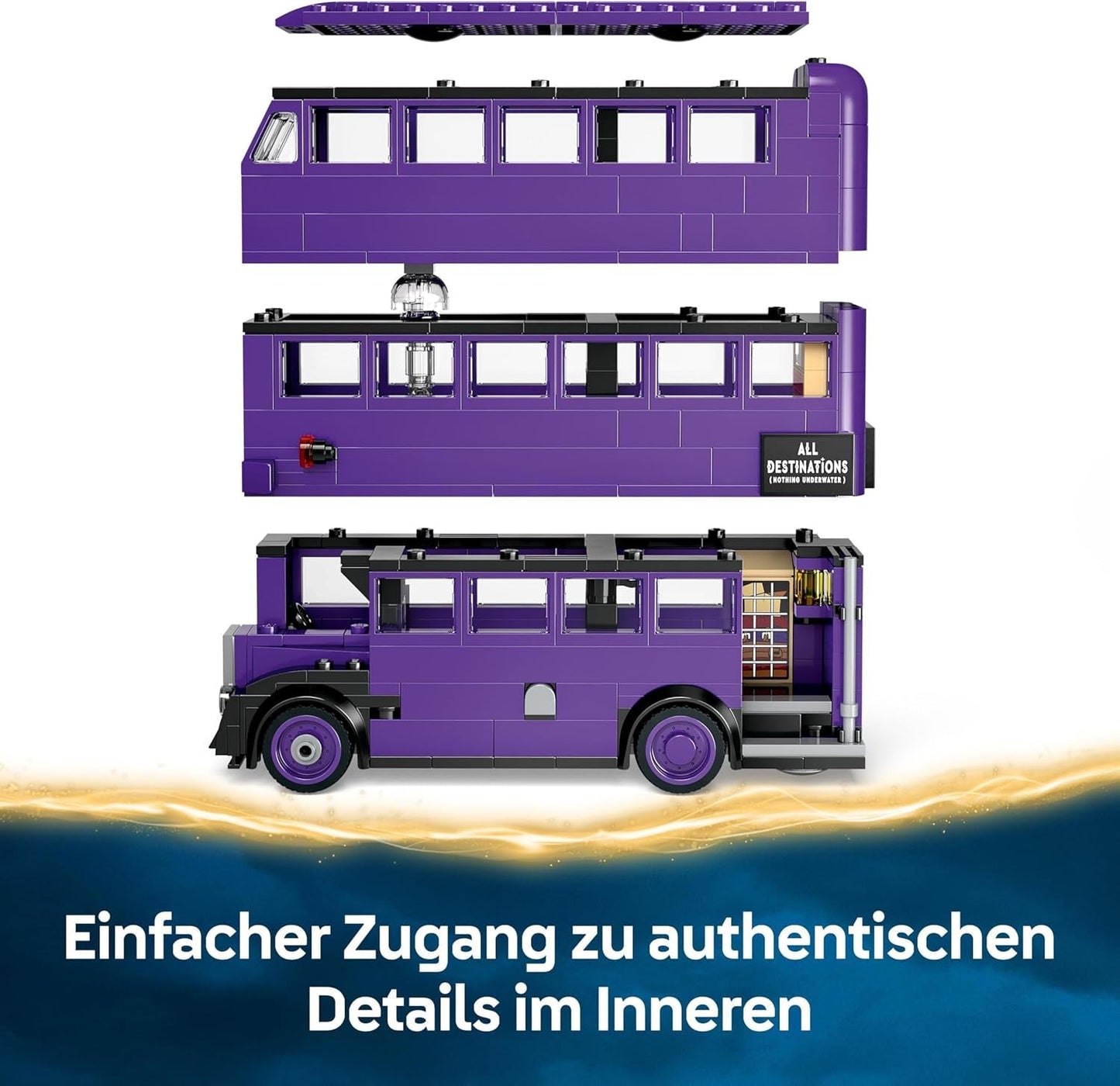 LEGO Harry Potter „Abenteuer mit dem reisenden Ritter“ Bauset 5 Minifiguren, darunter Ernie Prang, Stan Shunpike und Tatze Busspielzeug für Fans der Zauberwelt, Jungen und Mädchen ab 8 Jahren 76446 Bausets Beuche den LEGO-Store