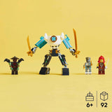LEGO NINJAGO Zanes Action-Mech – Ninja-Spielzeug mit 3 Minifiguren zum Rollenspiel – Kleines Set zum Bauen und Spielen für Kinder – Geschenkidee für Jungen und Mädchen ab 6 Jahren 71827 Bausets Besuchen Sie den LEGO-Store