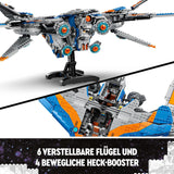 LEGO Marvel Guardians of the Galaxy: Das Milano Building Raumschiffmodell mit 4 Superhelden-Minifiguren Avengers Flyer für Weltraumabenteuer Geschenk für Jungen und Mädchen 76286 Bausets Beuche the LEGO-Store