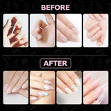 Arten von Nägeln, 500 Stück künstliche Acryl-Nagelspitzen mit Aufbewahrungsbox für Nagelstudios und Heimwerker-Nagelkunst, 10 Größen