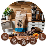 Satz Kaffeebohnen 3x1kg 3000g | Brasilianisches Guaxupe | Brasilianischer Kaffee | Spezialkaffee | Frisch frittiert | Handwerkliche Kaffeebäckerei
